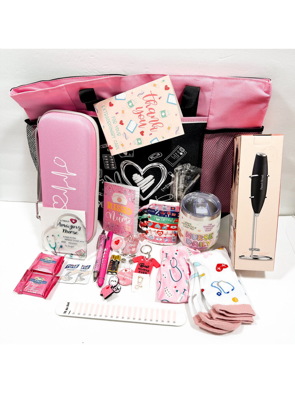 Luxury Nurse Gift Set Box with Tote Bag, Silicone Wrist